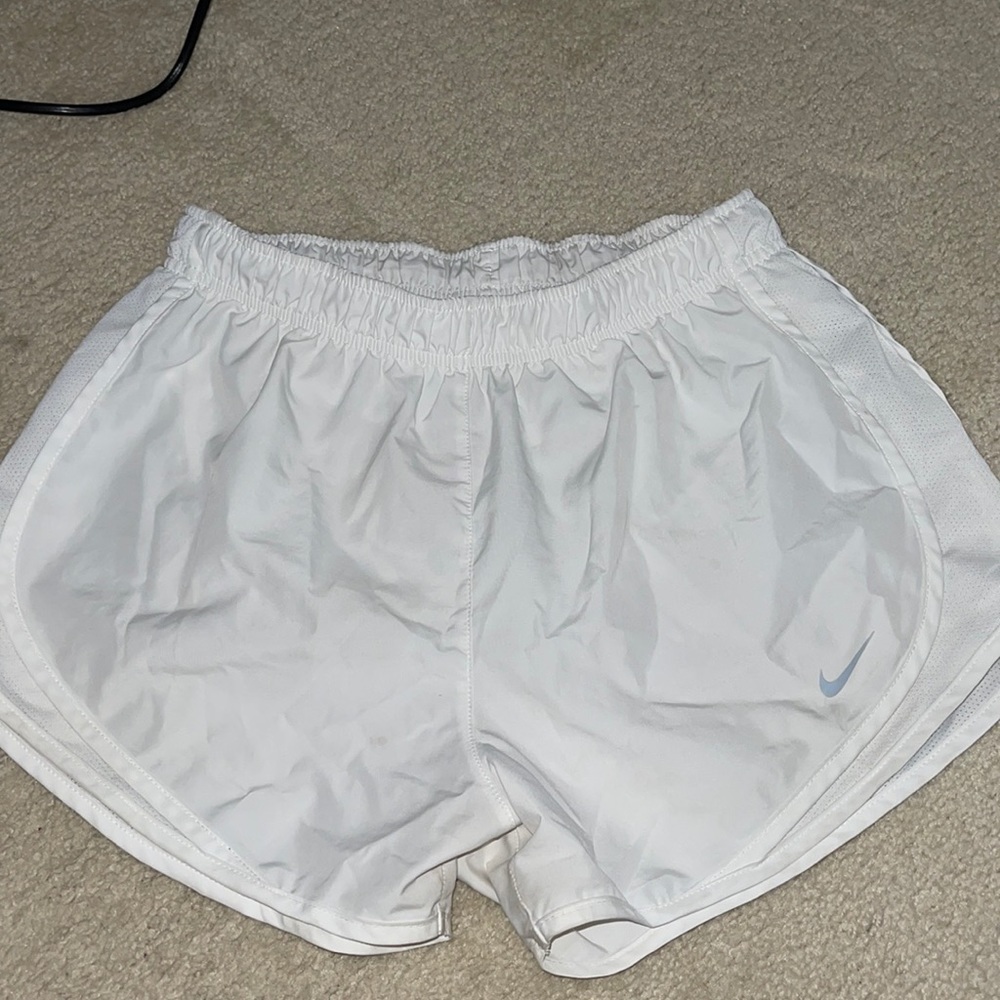 White Nike women’s shorts